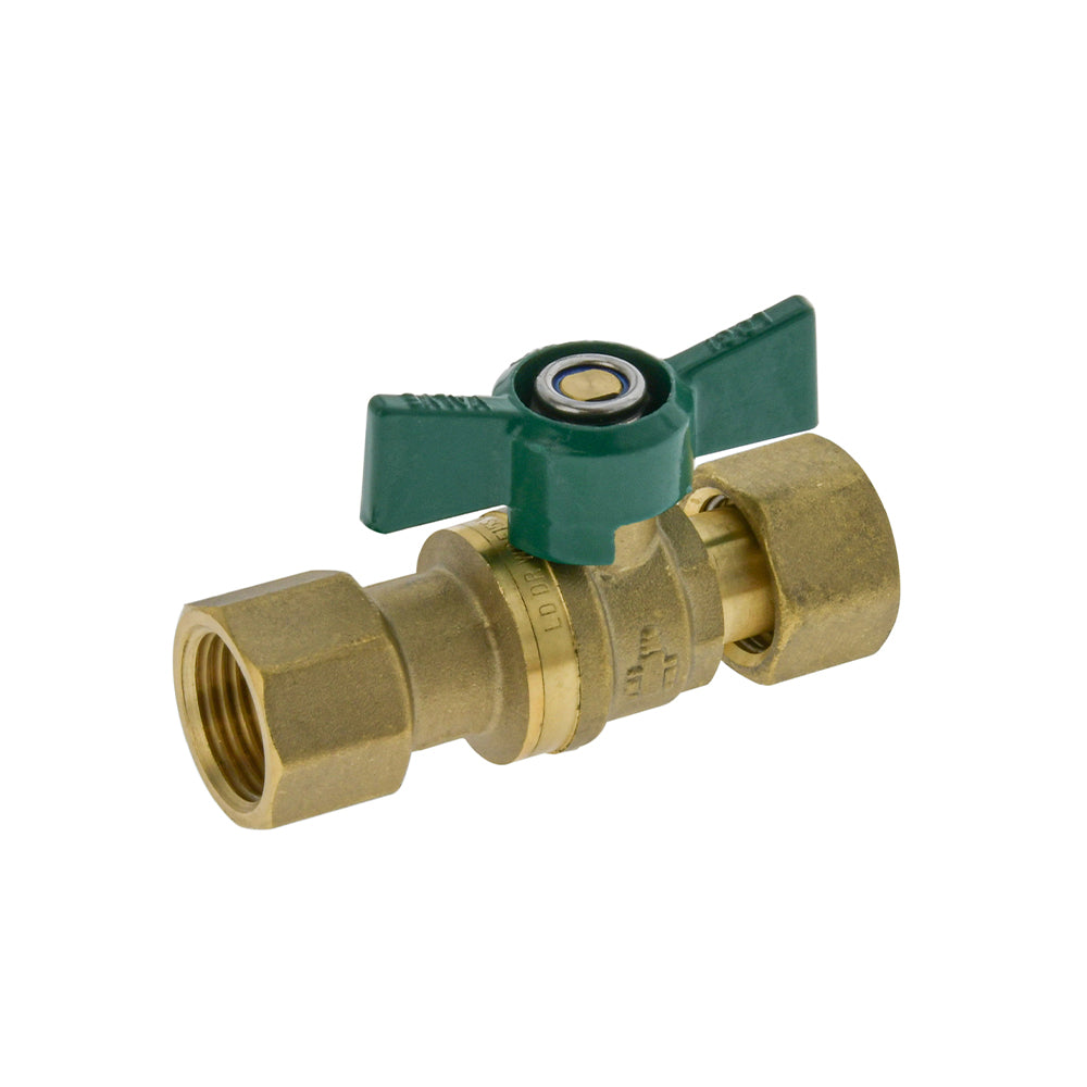 Dual Isolation Non Return Ball Valve with Check Valve Swivel FI 15mm