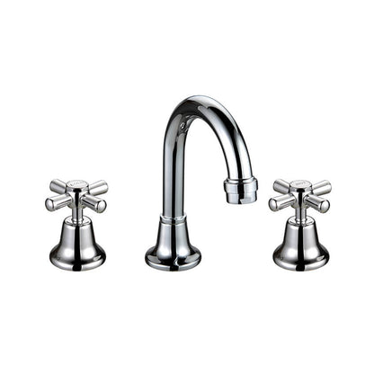 WHITEHALL CHROME PLATED BASIN SET ANTI VANDAL WITH JUMPER VALVE