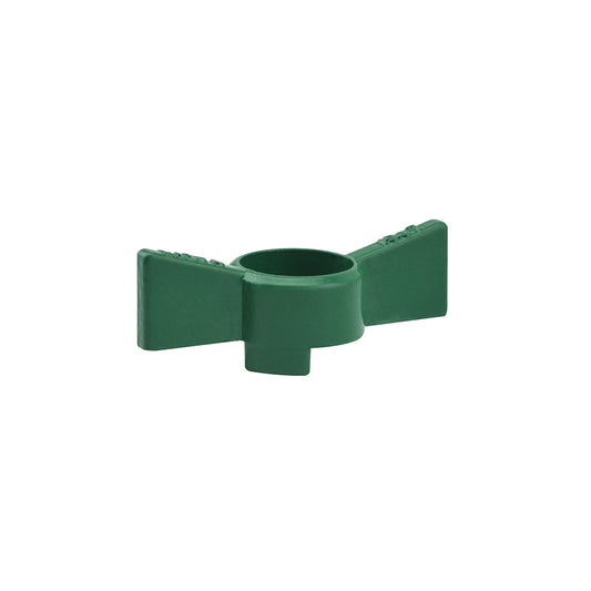Ball Valve - Butterfly Handles Green