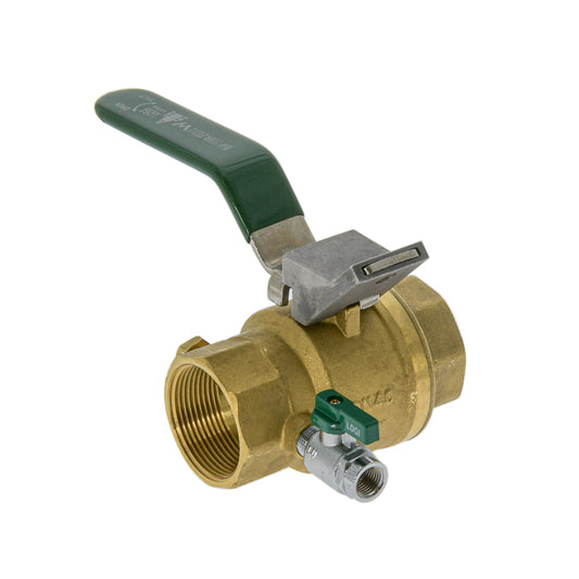 Ball Valves With Mini Ball Valve And Lockable Handle Fl X Fl