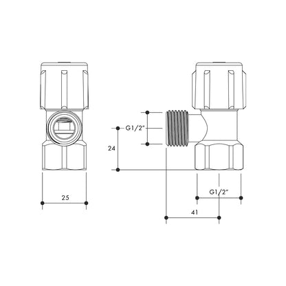 Mini Cistern Stop 15mm Lead Free