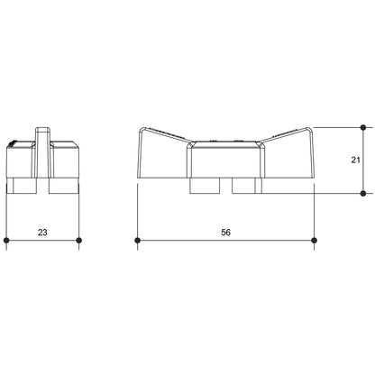 Butterfly Handle Yellow DN15 / DN20