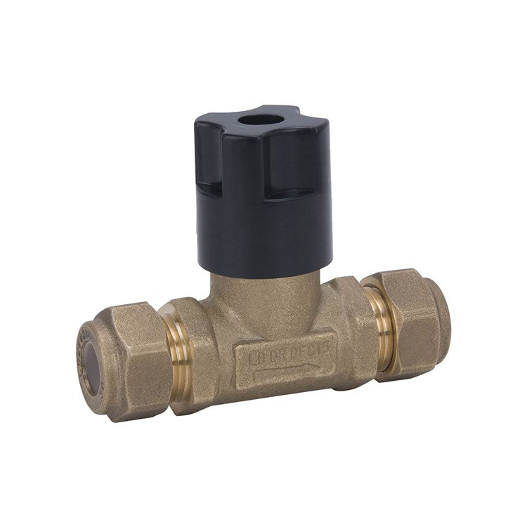 Isolation Non Return Valve CU Compression 15mm Lead Free